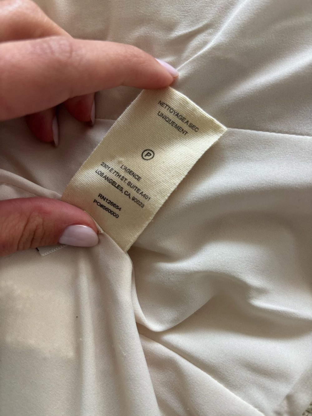 L'AGENCE Cream Bouclé Double-Breasted Blazer - Picture 4 of 4